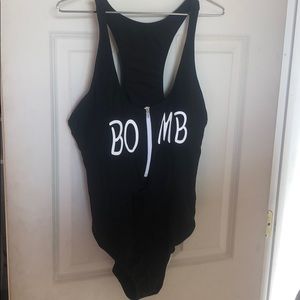 One piece bathing suit